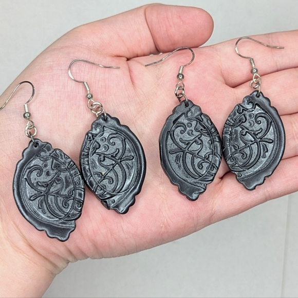 Handmade Jewelry - Gothic Art Nouveau Earrings